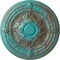 Ekena Millwork Vincent Ceiling Medallion (Fits Canopies up to 6"), Hand-Painted Copper Green Patina, 26"OD x 3"P CM26VICGS - alternate 1